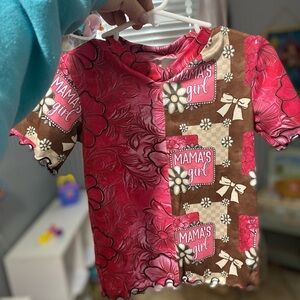 Mama's Girl Patchwork Short Sleeve Tee